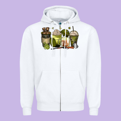 Army Coffee Cups Zipper Hoodie Designed By Zillion Design Studio