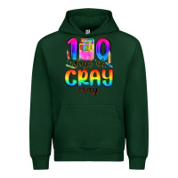 Forest Green 100 days of cray cray Urban Hoodie - MaliasSmallBusiness