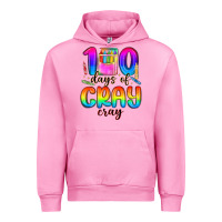 Fuchsia Pink 100 days of cray cray Urban Hoodie - MaliasSmallBusiness