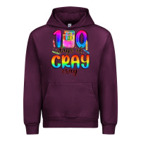 Mauve Wine 100 days of cray cray Urban Hoodie - MaliasSmallBusiness