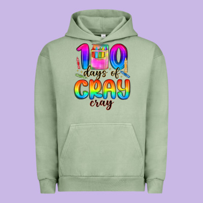 100 Days Of Cray Cray Urban Hoodie Designed By Maliassmallbusiness