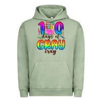 Pigment Oil Green 100 days of cray cray Urban Hoodie - MaliasSmallBusiness