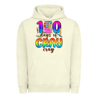 Pigment Pistachio 100 days of cray cray Urban Hoodie - MaliasSmallBusiness