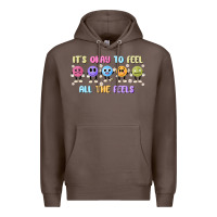 Coffee it's okay to feel all the feels Premium Hoodie - MaliasSmallBusiness
