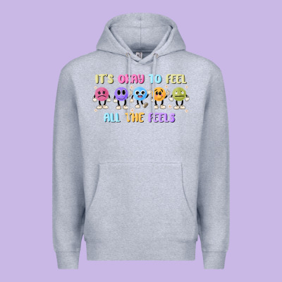 It's Okay To Feel All The Feels Premium Hoodie Designed By Maliassmallbusiness