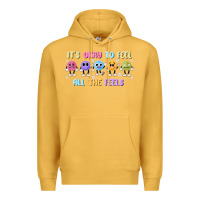 Mustard it's okay to feel all the feels Premium Hoodie - MaliasSmallBusiness