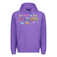 Purple it's okay to feel all the feels Premium Hoodie - MaliasSmallBusiness