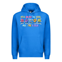 True Royal it's okay to feel all the feels Premium Hoodie - MaliasSmallBusiness
