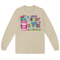 Mushroom some bunny needs coffee with gnomes Long Sleeve Tee - Zillion Design Studio