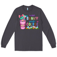 Smoke some bunny needs coffee with gnomes Long Sleeve Tee - Zillion Design Studio