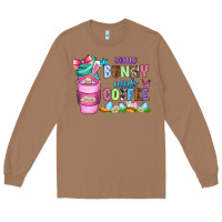 Toasted Coconut some bunny needs coffee with gnomes Long Sleeve Tee - Zillion Design Studio