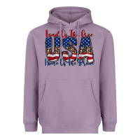 Lavender land of the free usa Heavyweight Hoodie - RacoonDesign