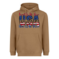 Toasted Coconut land of the free usa Heavyweight Hoodie - RacoonDesign
