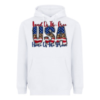 White land of the free usa Heavyweight Hoodie - RacoonDesign