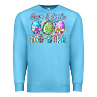 Ocean Blue just a little egg stra Premium Sweatshirt - Artiststas