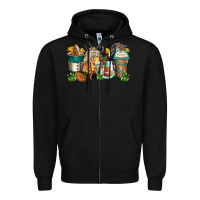 Black horses coffee cups Zipper Hoodie - Zillion Design Studio