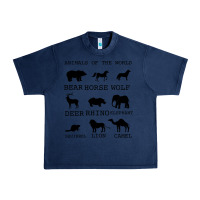 Navy Anımals Of The World Urban Heavy Tee - Bettercallsaul
