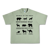 Oil Green Anımals Of The World Urban Heavy Tee - Bettercallsaul