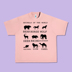 Anımals Of The World Urban Heavy Tee Designed By Bettercallsaul