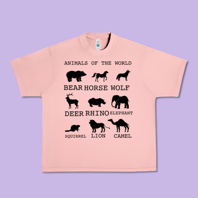 Anımals Of The World Urban Heavy Tee Designed By Bettercallsaul