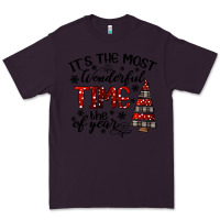 Plum IT THE MOST WONDERFUL TIME the of year Premium Tee - CowhideDigitalArt