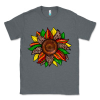 Charcoal Heather juneteenth leopard sunflower Classic Tee - Zillion Design Studio