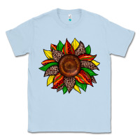 Dusty Blue juneteenth leopard sunflower Classic Tee - Zillion Design Studio