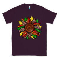 Plum juneteenth leopard sunflower Classic Tee - Zillion Design Studio