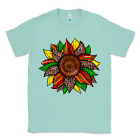 Seafoam juneteenth leopard sunflower Classic Tee - Zillion Design Studio