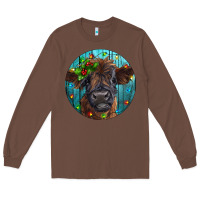 Chestnut Calf Christmas Long Sleeve Tee - RanaPortraitStore