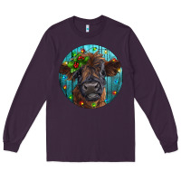 Plum Calf Christmas Long Sleeve Tee - RanaPortraitStore