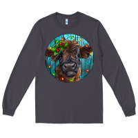 Smoke Calf Christmas Long Sleeve Tee - RanaPortraitStore