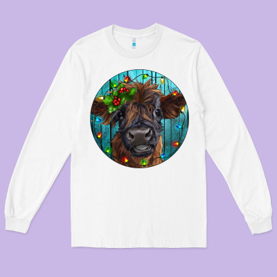 Long Sleeve Tee Calf Christmas