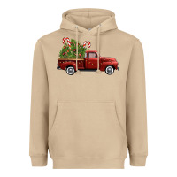 Mushroom christmas trees truck Heavyweight Hoodie - FaDigitalArtStudio