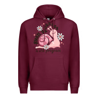 Burgundy snail progress is stil progress Premium Hoodie - MaliasSmallBusiness