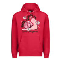 Cardinal snail progress is stil progress Premium Hoodie - MaliasSmallBusiness