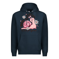 Navy snail progress is stil progress Premium Hoodie - MaliasSmallBusiness
