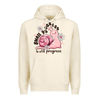 Tofu snail progress is stil progress Premium Hoodie - MaliasSmallBusiness
