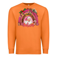Carrot pink christmas believe  rainbow Premium Sweatshirt - AdoDesignShop