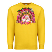 Lemon pink christmas believe  rainbow Premium Sweatshirt - AdoDesignShop