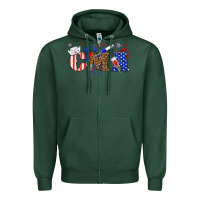 Sports Green cma certified medical Zipper Hoodie - texasbilliewilder
