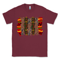 Burgundy juneteenth brushstroke Classic Tee - Zillion Design Studio
