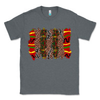 Charcoal Heather juneteenth brushstroke Classic Tee - Zillion Design Studio