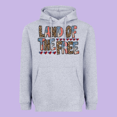 Land Of The Free Heavyweight Hoodie Designed By Racoondesign