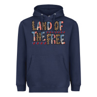 Navy land of the free Heavyweight Hoodie - RacoonDesign