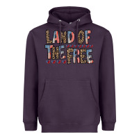 Plum land of the free Heavyweight Hoodie - RacoonDesign