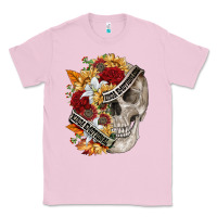 Bubblegum Pink skull kinda emotionless kinda emotional Classic Tee - FaDigitalArtStudio