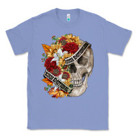 Colony Blue skull kinda emotionless kinda emotional Classic Tee - FaDigitalArtStudio
