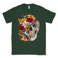 Sports Green skull kinda emotionless kinda emotional Classic Tee - FaDigitalArtStudio