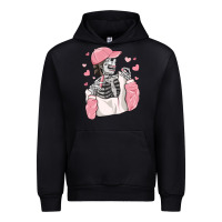 Black skeleton girl valentine's day Urban Hoodie - MaliasSmallBusiness